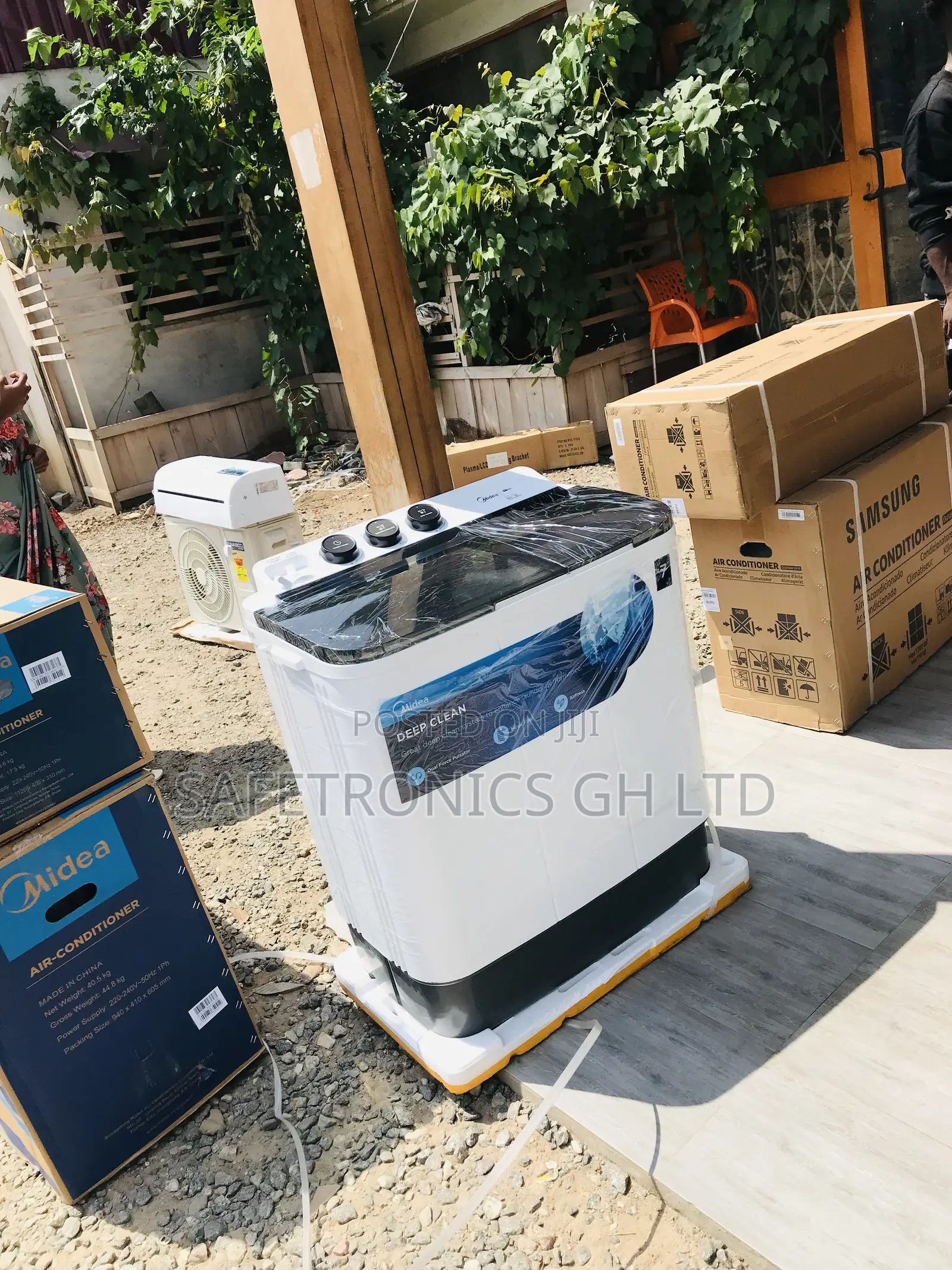Electric 7kg Semiautomatic Midea Topload Washingmachine 