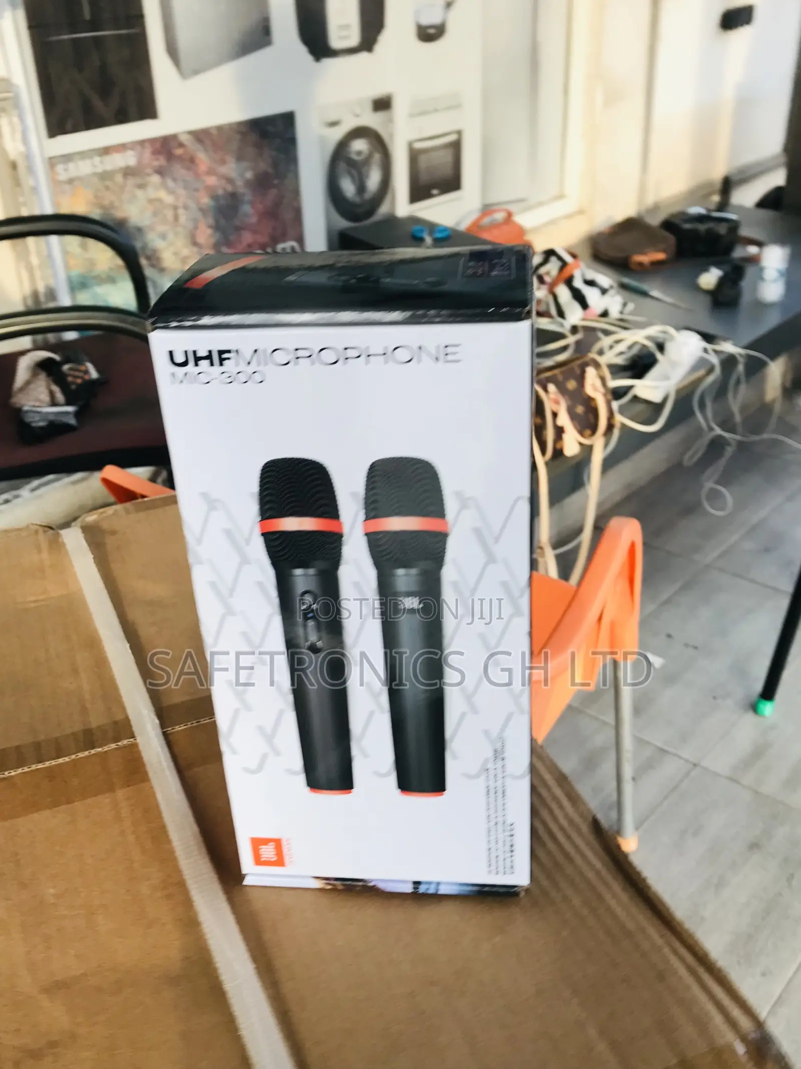 Lastest Bluetooth JBL 2 Set UHF Mic Wireless Microphone 