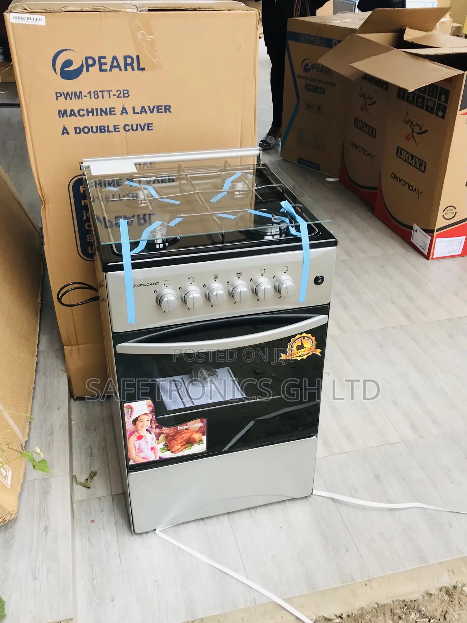 Sealed Oven With Grill 50by50 Volcano 4 Gas Cooker 