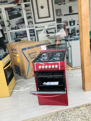 Brand New Red 50x50 4 Gas Oven With Grill Volcano Cooker 