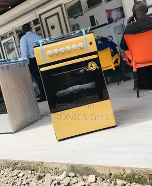 Boxed Volcano Oven With Grill 4 Gas Cooker 50x50 Gold 