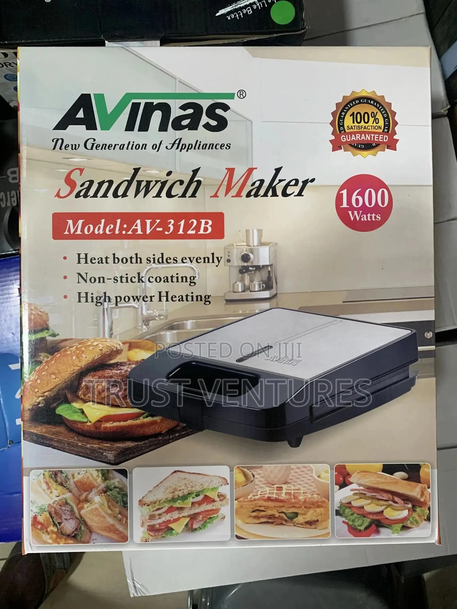 Avinas Sandwich Maker Big Size