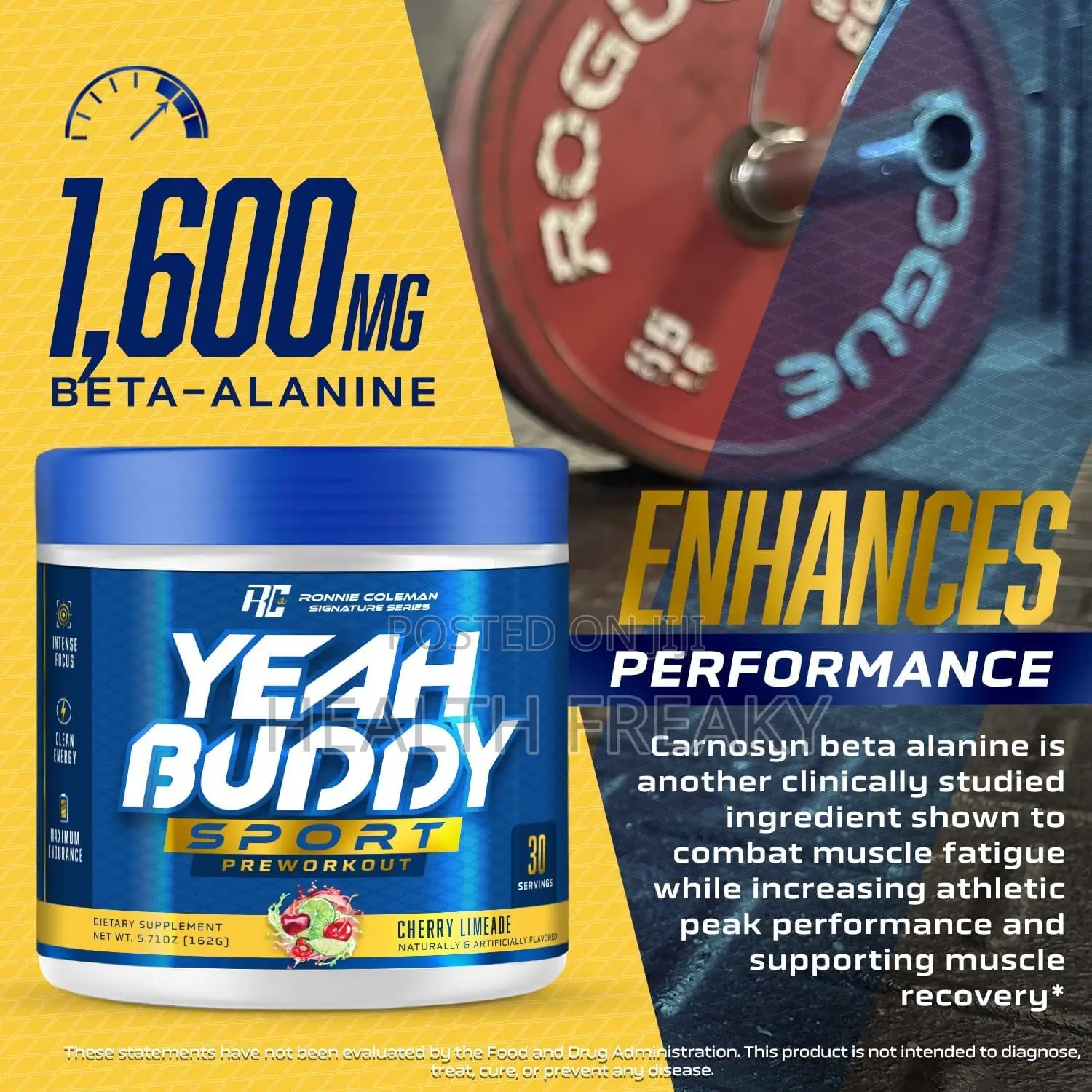 Yeah Buddy Sport Preworkout Powder Energy Endurance Focus