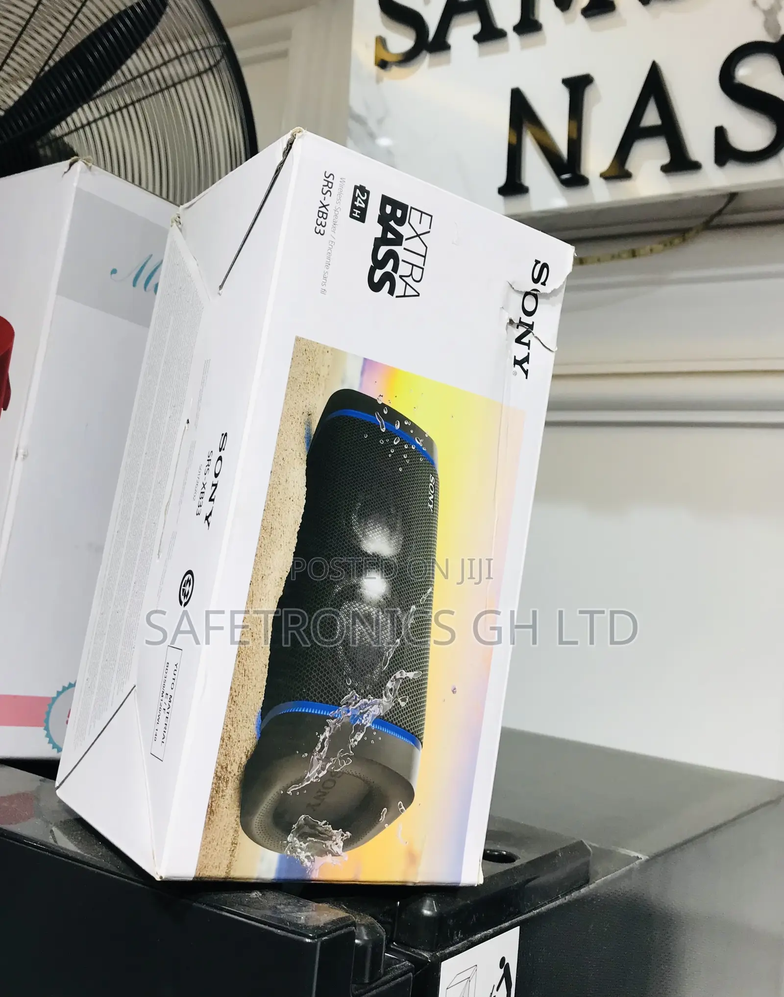 Black Wireless XB33 Sony Bluetooth Electric 