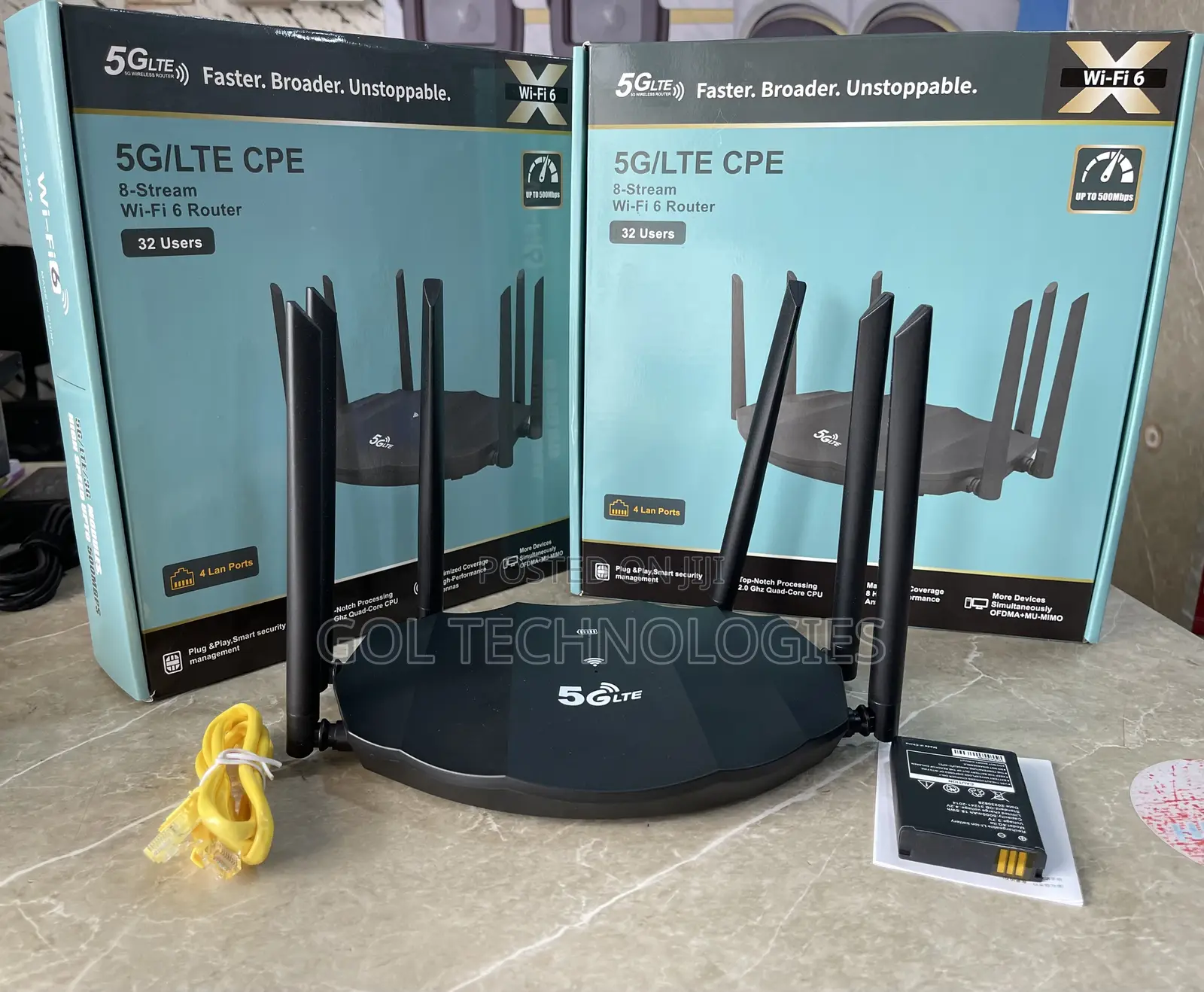 Universal Router 5G / LTE CPE Wifi-6 Up to 500mbps Faster RT