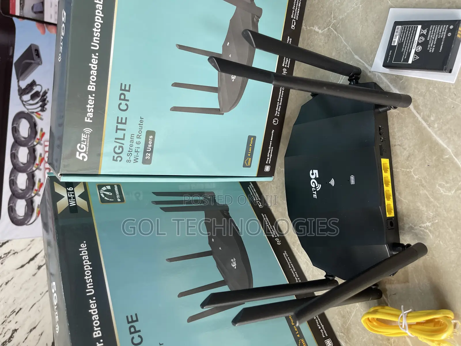 Universal Router 5G / LTE CPE Wifi-6 Up to 500mbps Faster RT