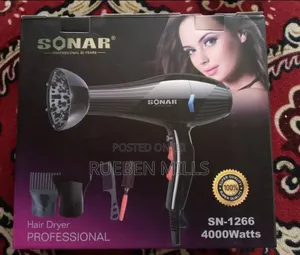 Five in One Black Sonar Salon Hair Dryer 4000 Watts