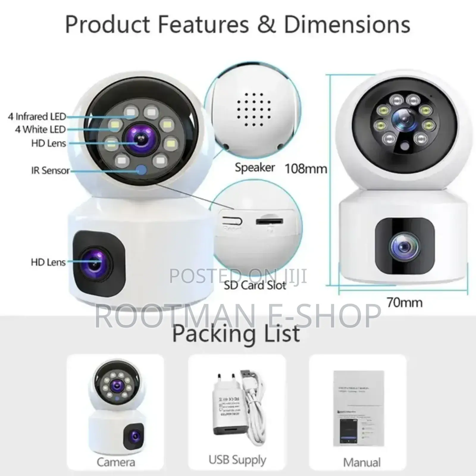 Smart Indoor Wifi Camera