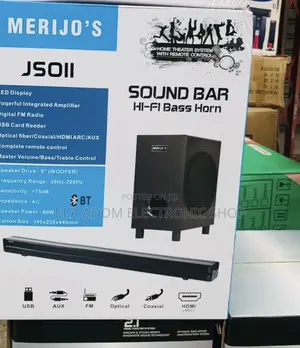 Energy Saving Merijo Bluetooth Sound Bar System(300W)3.1ch.