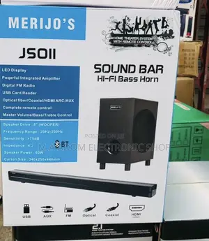 Energy Sufficient Merijo 3.1channel Bluetooth Sound Bar,300W