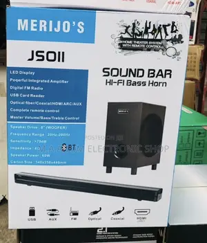 Energy Efficient Merijo Bluetooth Sound Bar(3.1ch)300watt.