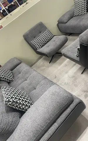 Sofa Set 3+3+1+1 Black Nepal