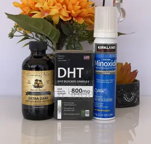 Castor Oil + Kirkland Minoxidil Foam + DHT Blocker for Hair