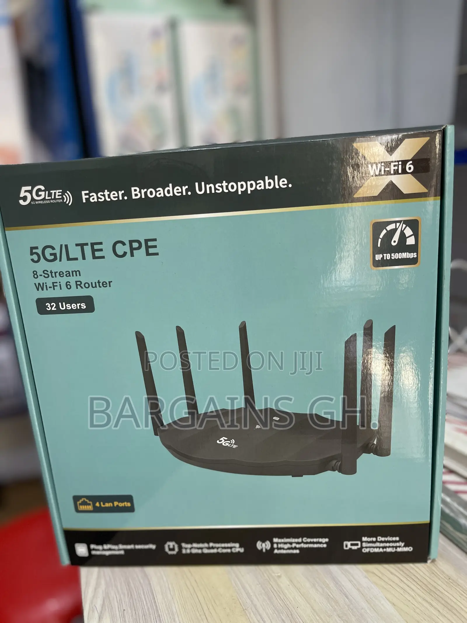 Wifi 6 5g Universal Router With Rechargeable Standby Battery