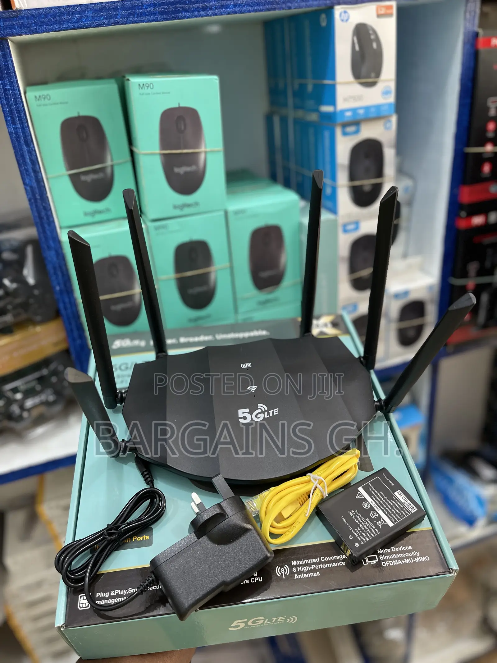 Wifi 6 5g Universal Router With Rechargeable Standby Battery