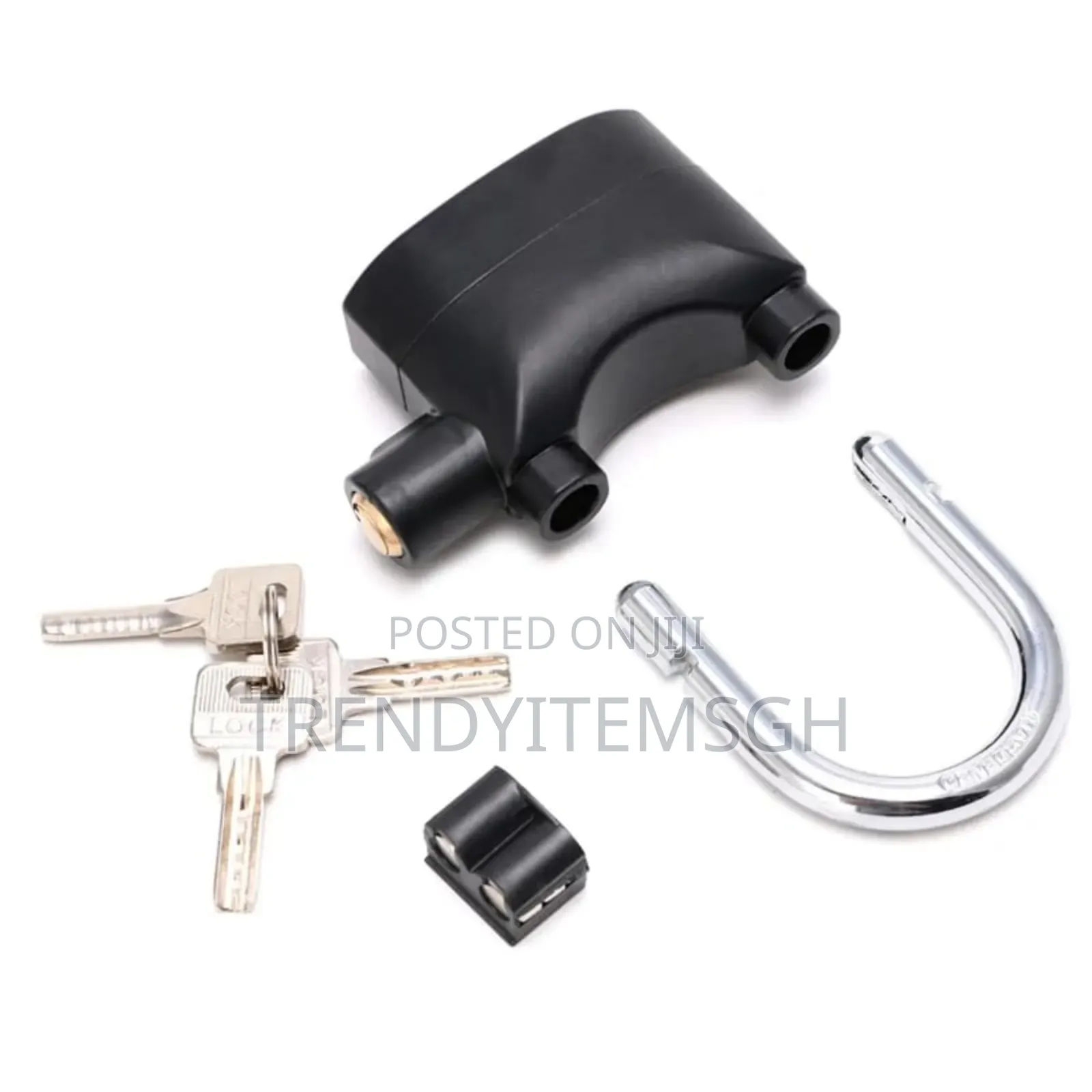 Black Waterproof Security Siren Alarm Padlock