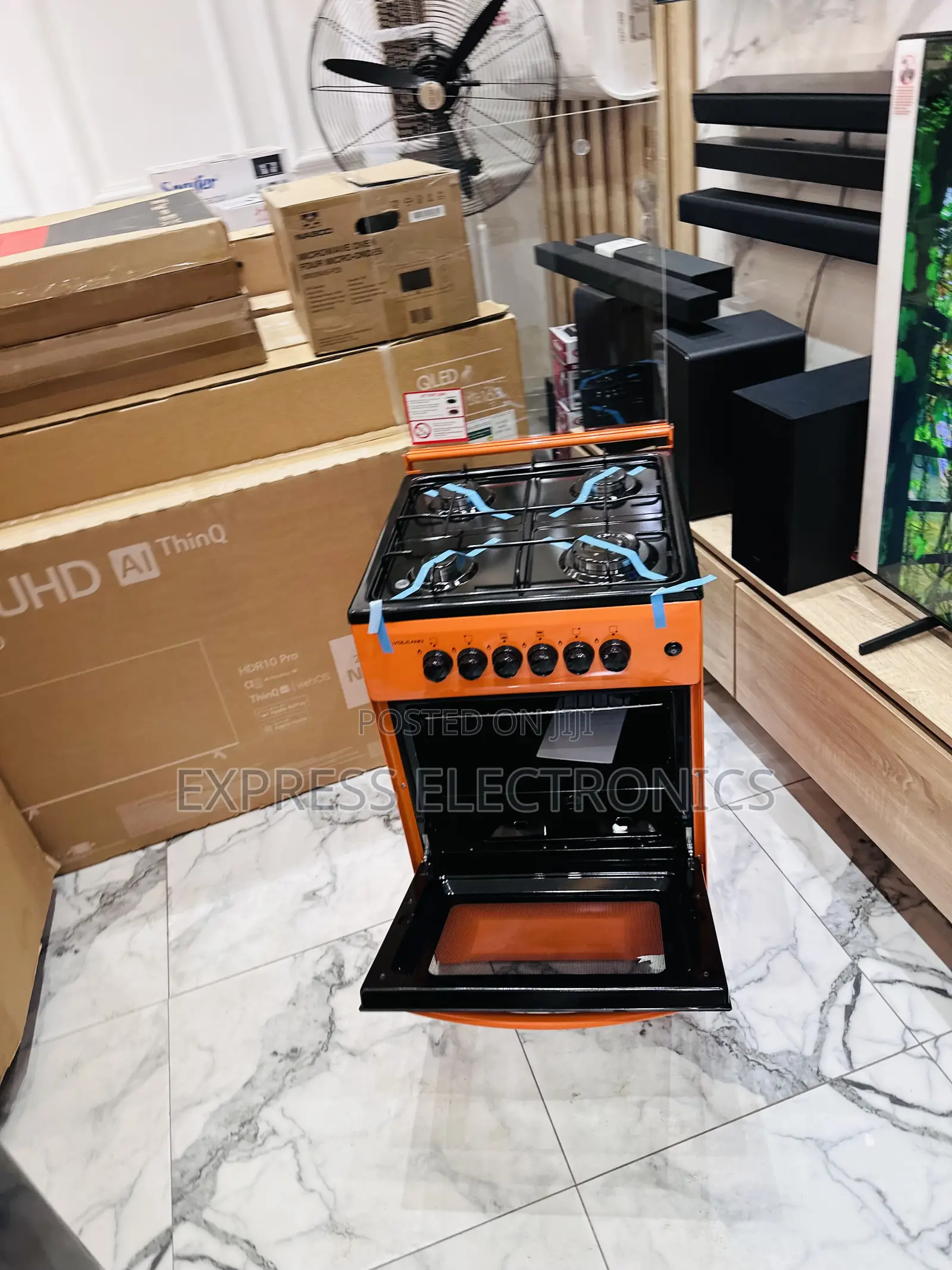 Orange Color Volcano 4burner 50/50. ——