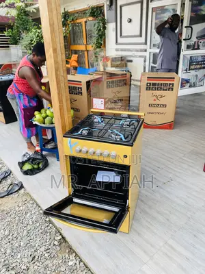 Authentic Volcano 50x50(Yellow )4 Gas Burner With Oven.