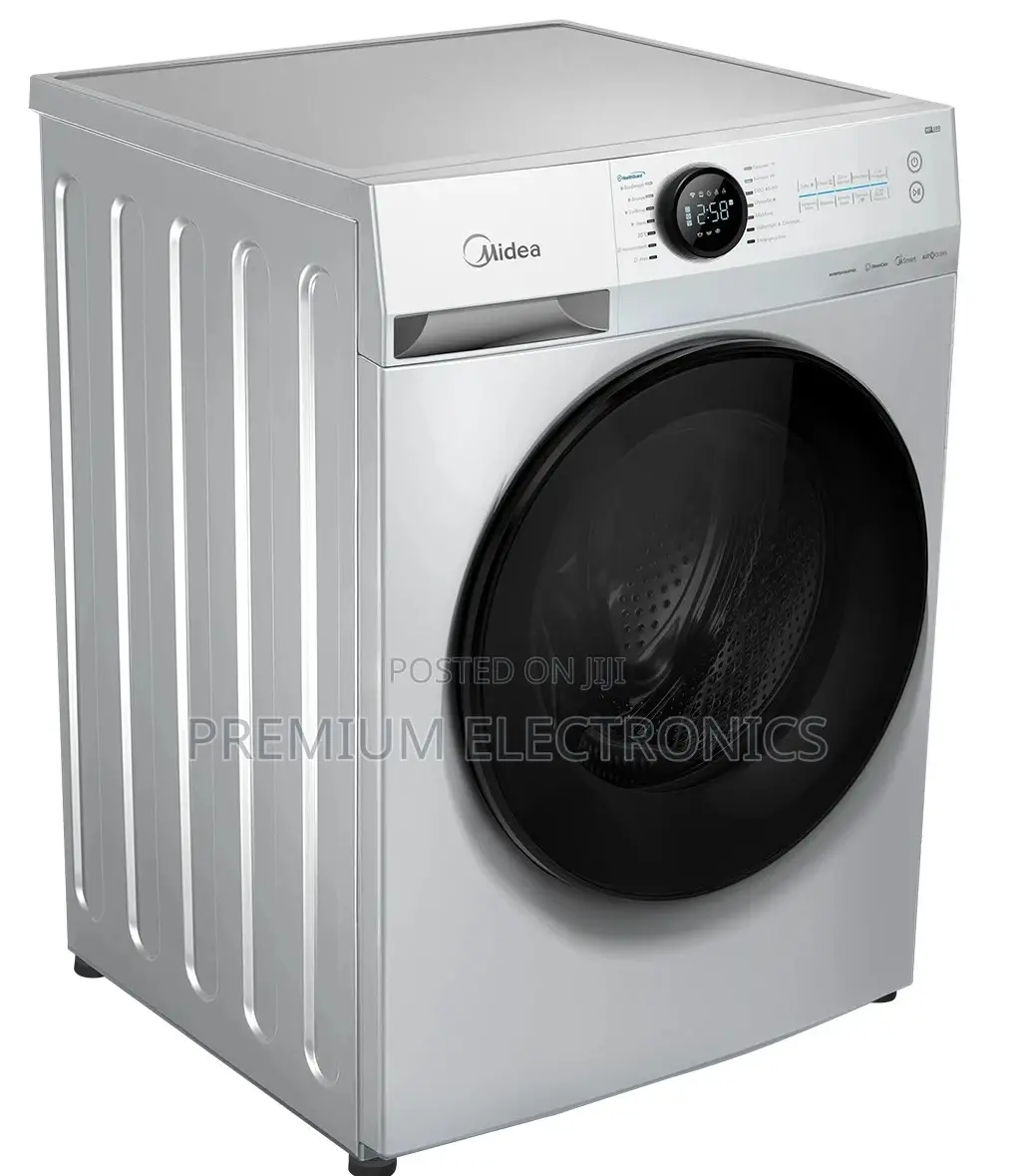 Smart Wifi Enabled Digital Inverter 12kg Midea Silver Waher