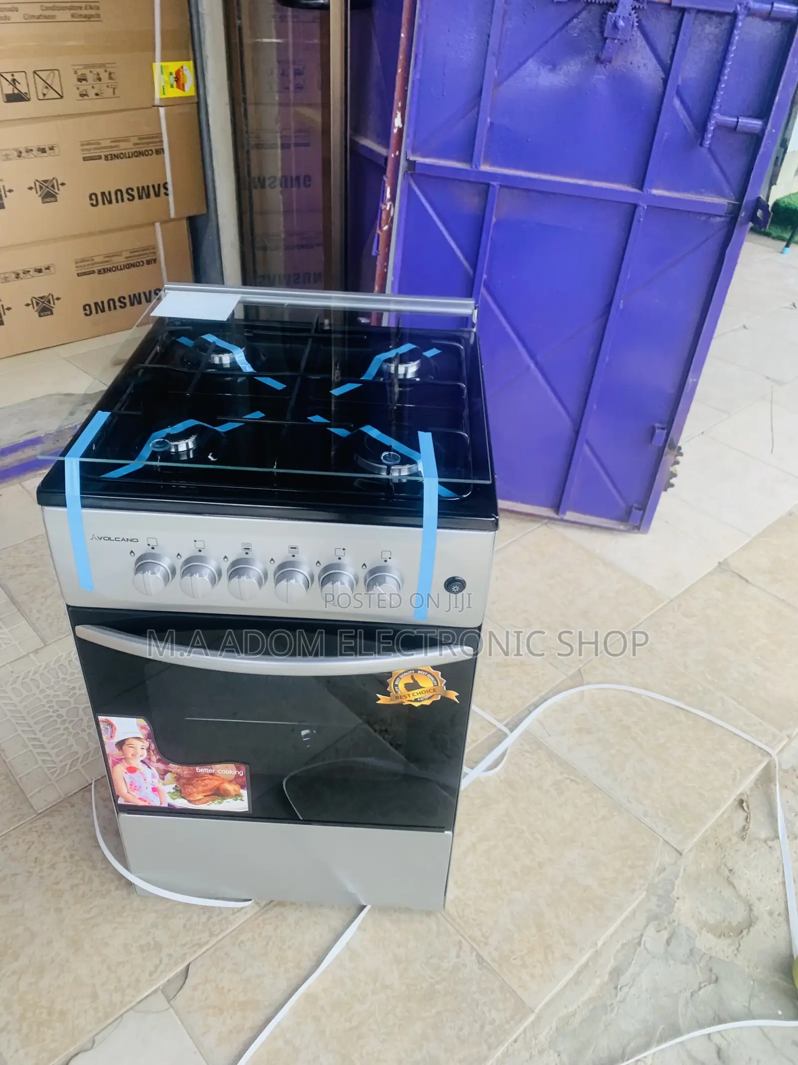 Energy Saving Volcano 50x50(Gray)4 Gas Cooker.