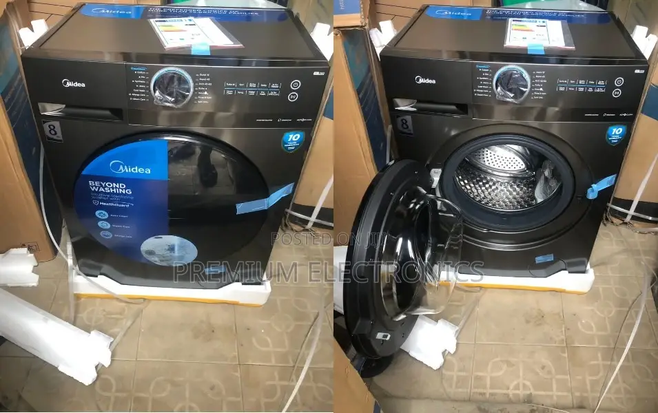 Convenience With Our Smart Midea Inverter 8kg Washer, Front