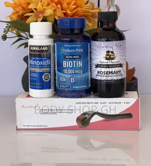 Rosemary Oio + Kirkland Minoxidil + Derma Roller + Biotin