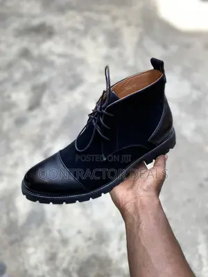 Qontractor Fashion Men’S Suede Leather Boots (43)