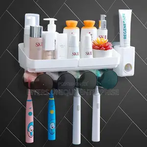 Latest Toothpaste Dispenser Toothbrush Holder With Cups
