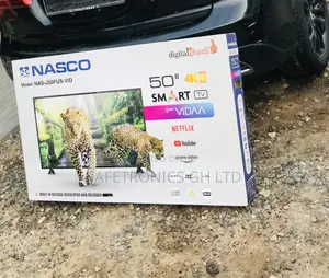 Glossy Led UHD Smart Crystal Nasco 50 Inches Electric Tv