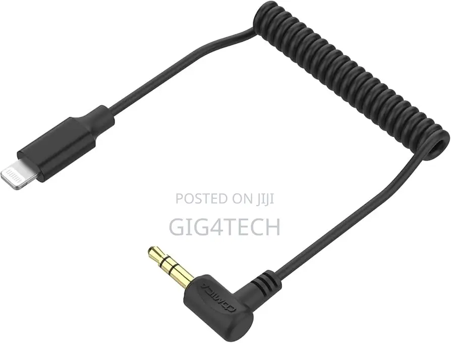 Comica CVM-D-MI 3.5mm TRS to Lightning Audio Adapter Cable