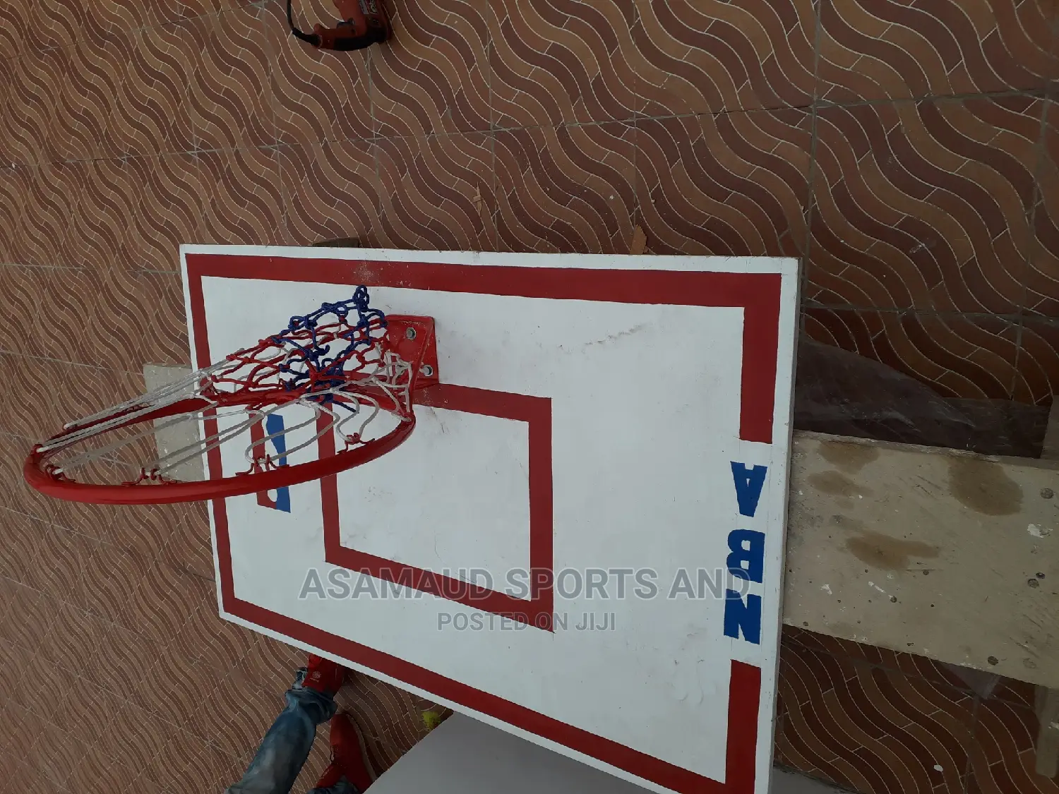 Original Set of Basketball Hoop and a Board