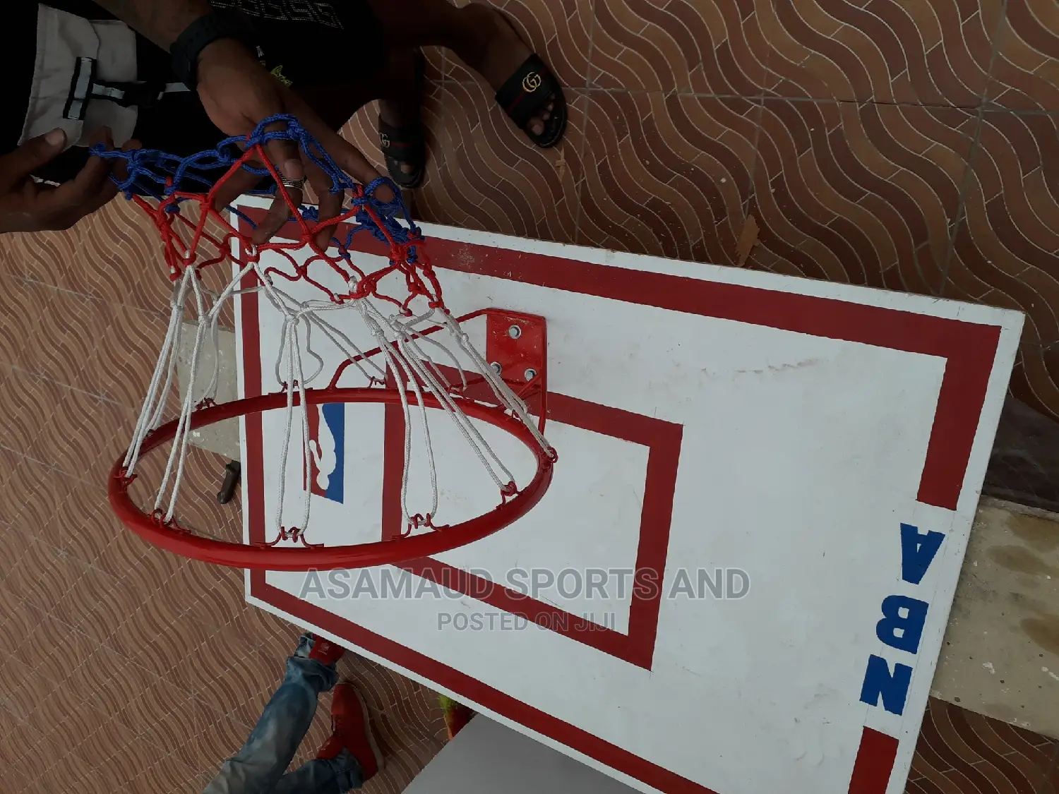 Original Set of Basketball Hoop and a Board