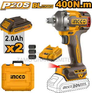 Cordless Impact Wrench 20v 400nm + 2 Battery - Ciwli2040