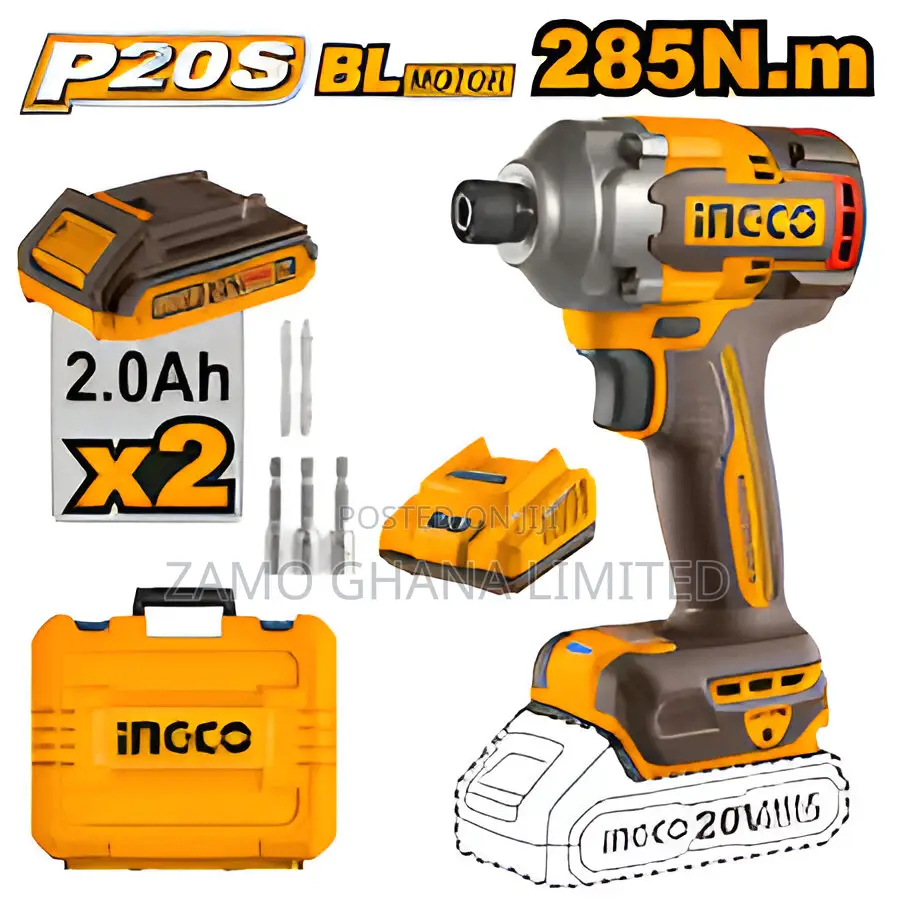 Cordless Impact Driver 20v 285nm + 2 Battery - Cirli2028