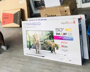 Durable New 50 Inch Smart Nasco Led (Black) Television 