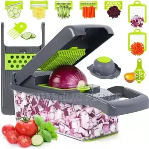 Study and Multifunctional 12 in 1 Vegetable Chopper / Slicer
