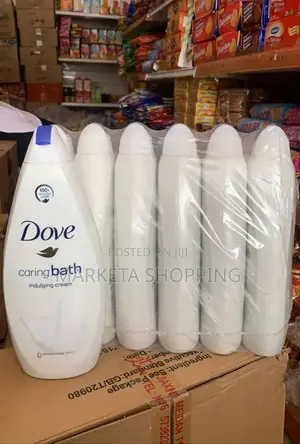 Dove Caring Bath Indulging Cream 750mlx6 Shower Gel