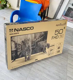 Sealed in Box Nasco 50” FHD Satellite Television(Black).