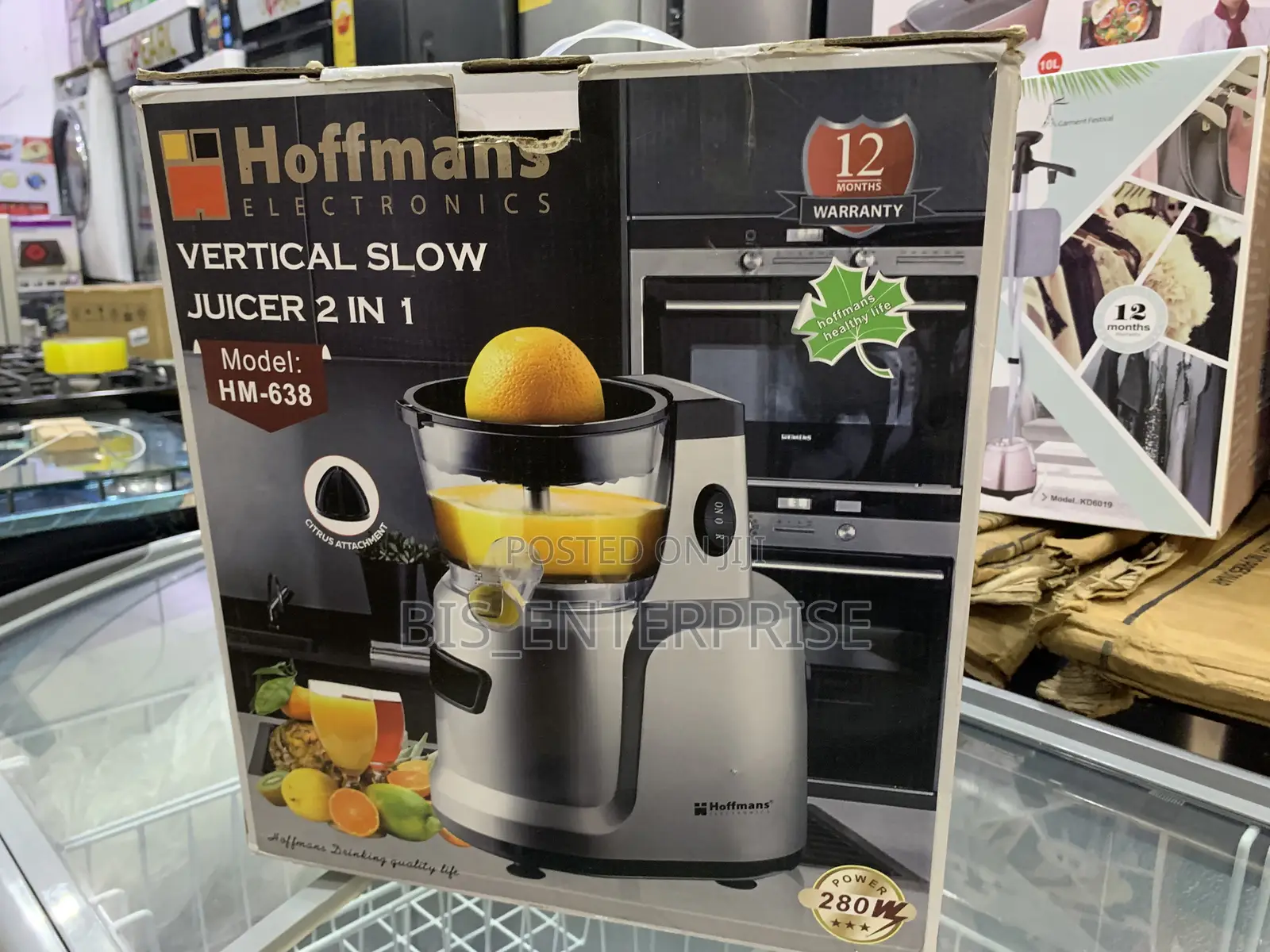 Hoffmans Vertical Slow Juicer 2 in 1