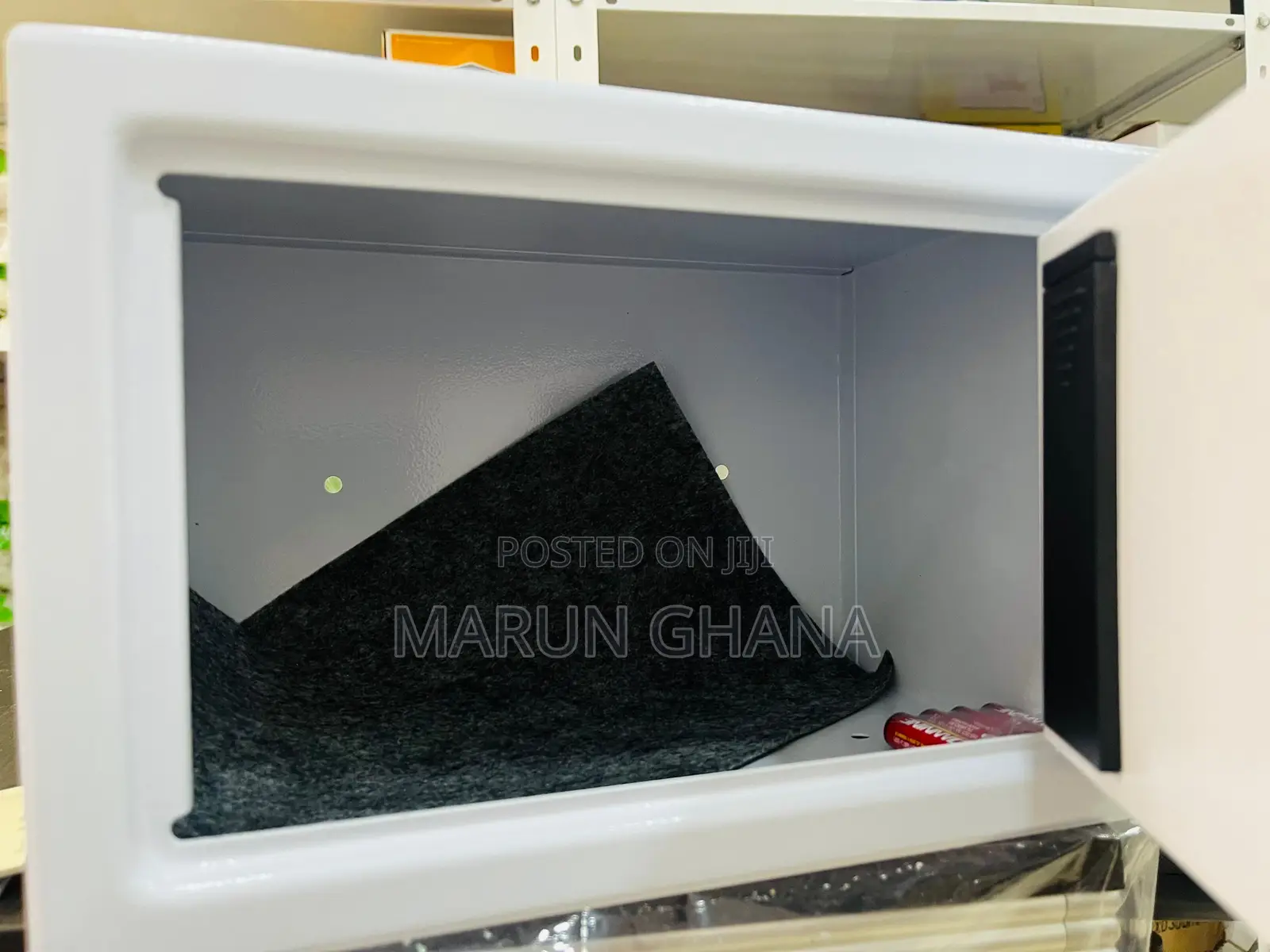 Money Safe Locker Box 20e (20l) Digital + Key - White Color
