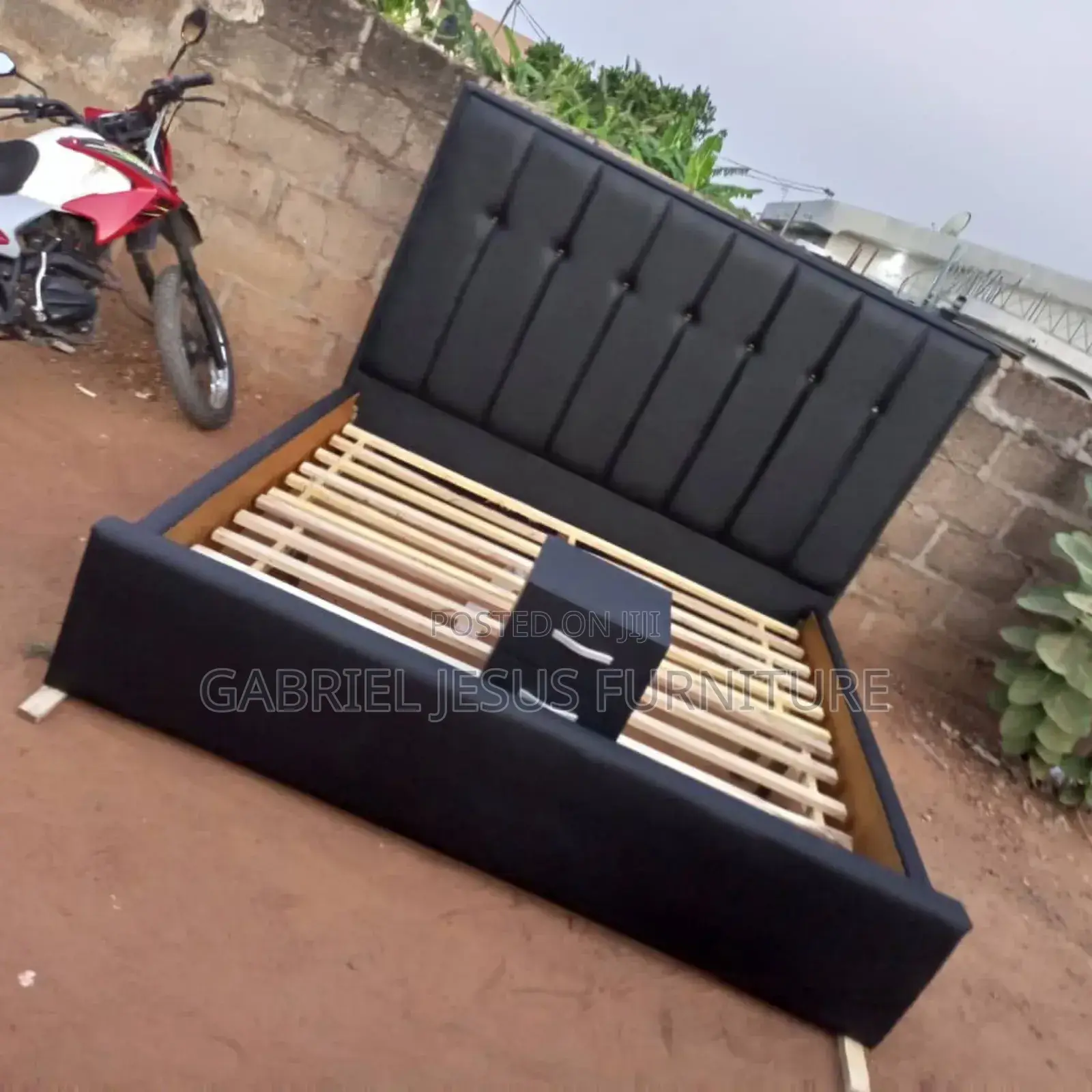 Queen Size Bed Frame With Side Drawer