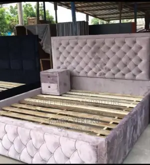 Queen Size Bed Frame With Side Drawer