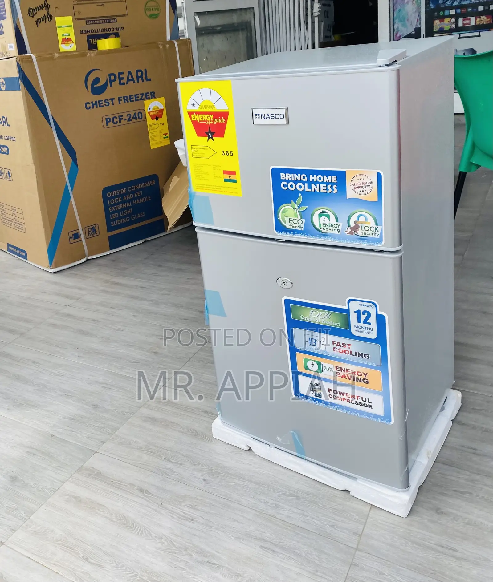 Table Top Nasco Nasf2-120 Electric Refrigerator(Gray).