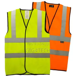 Green And Orange Reflector Vest Or Shirt