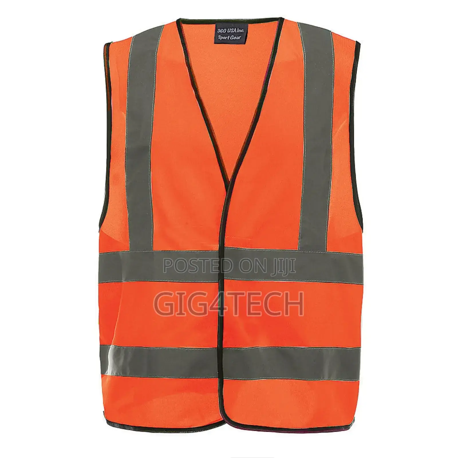 Green And Orange Reflector Vest Or Shirt