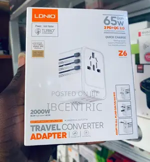 Ldnio 65W Travel Converter Adapter