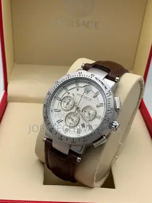 Versace Tough Leather Chronograph Watch