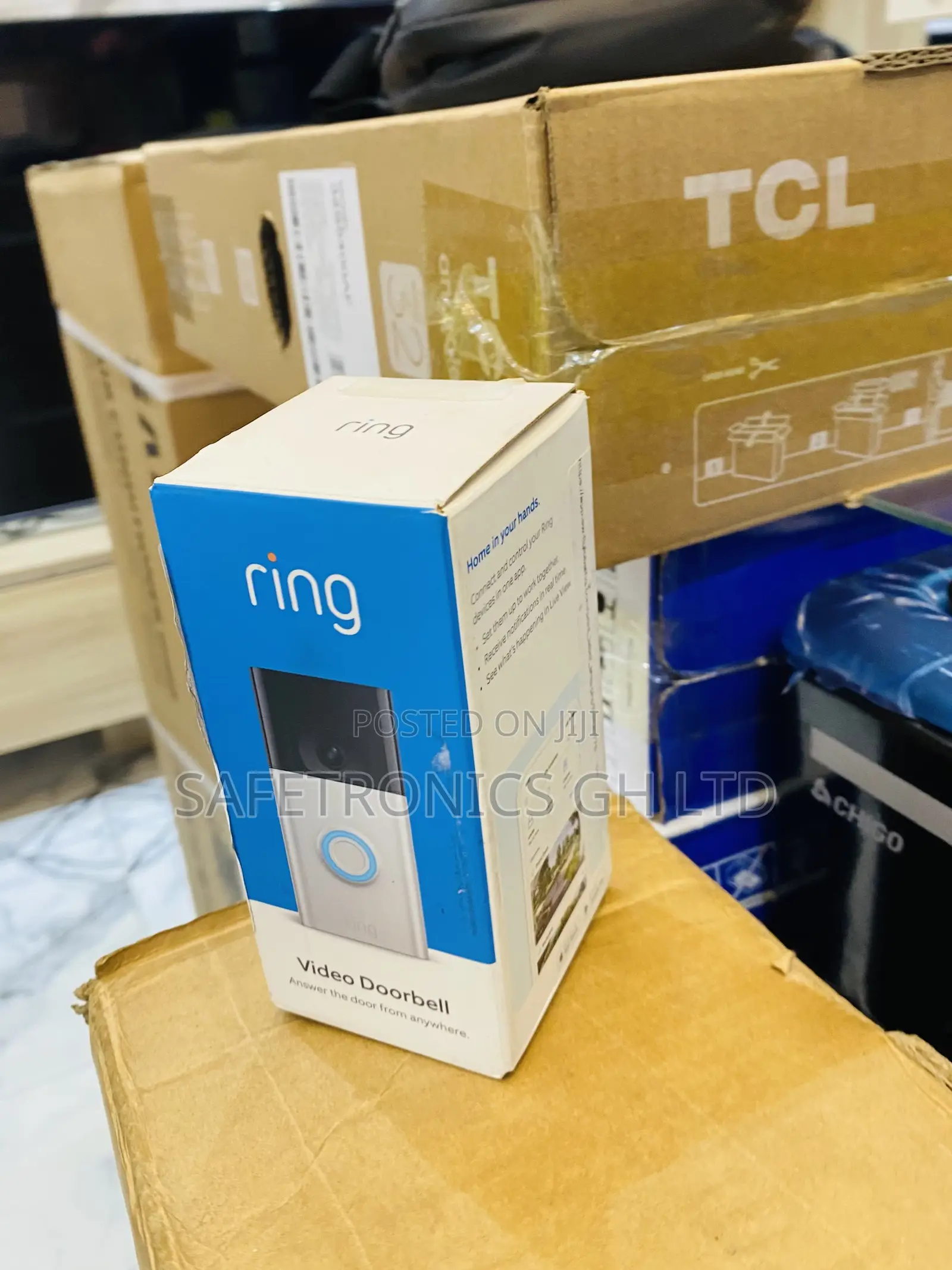 Elegant (White) Video Ring Doorbell 