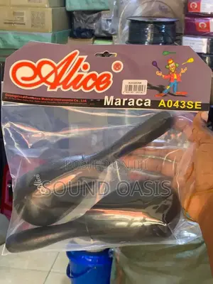 Alice Plastic Maracas (A043SE) Black