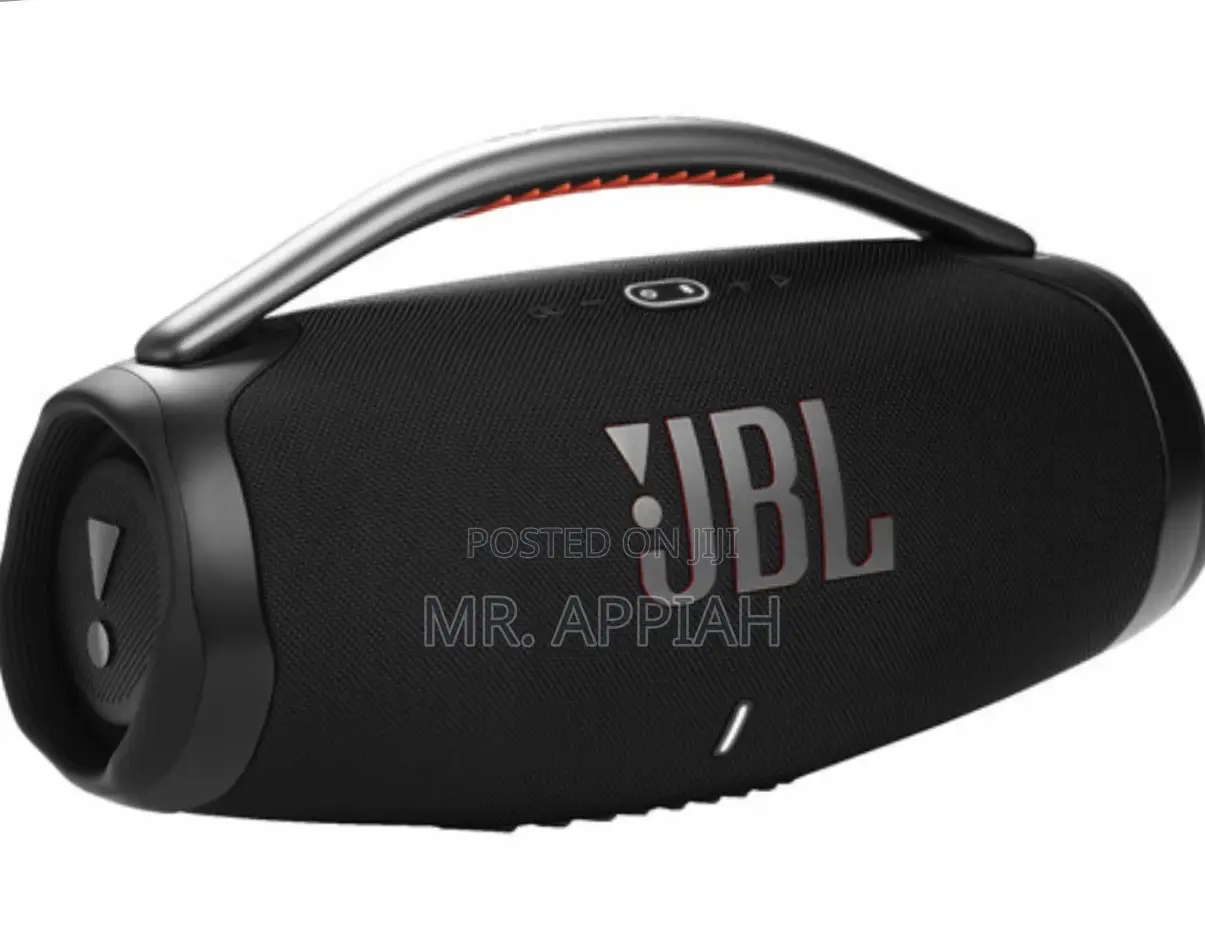 Sleek JBL Boombox 3 Portable Bluetooth Speaker (Black).